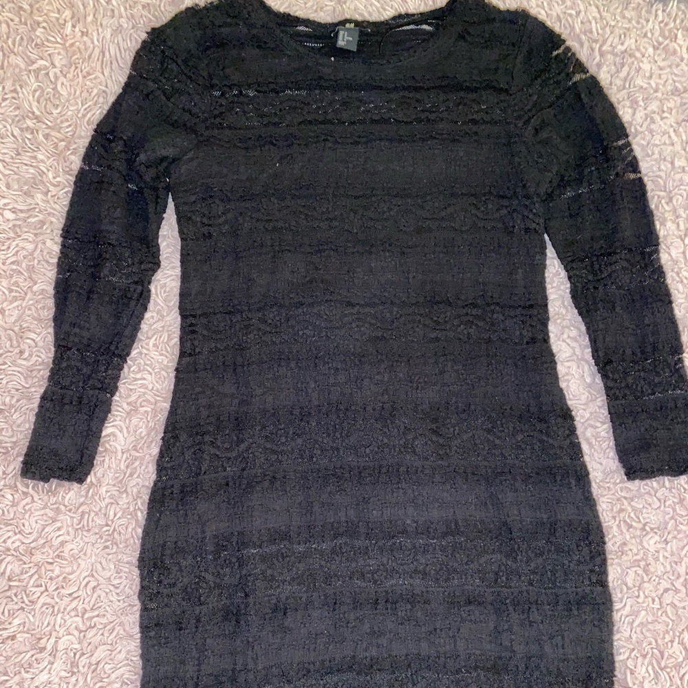 Black lace dress